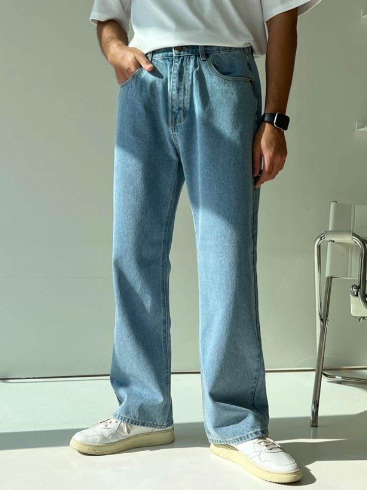 [1+1 추가할인] NEW 포시즌 세미와이드 데님팬츠