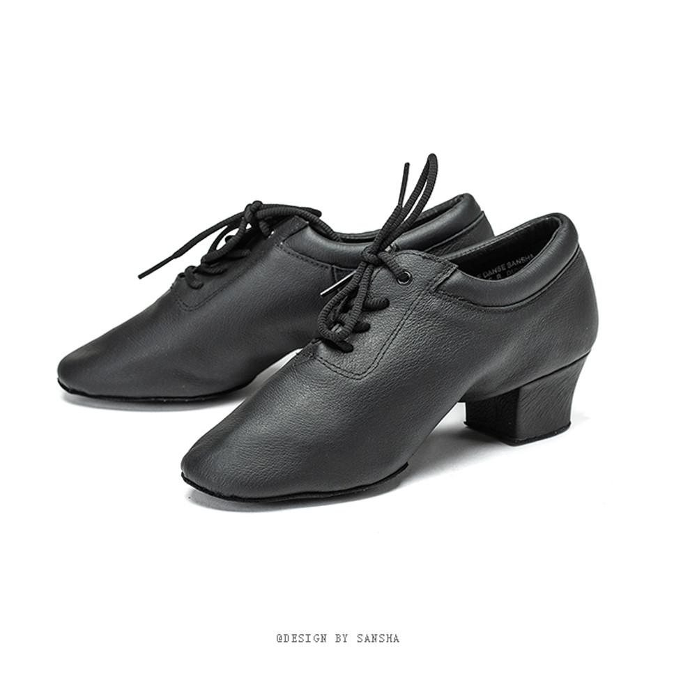 Sansha 산샤 가죽 베이직 모던 여성 라틴댄스화4cm [BR161952L]2023