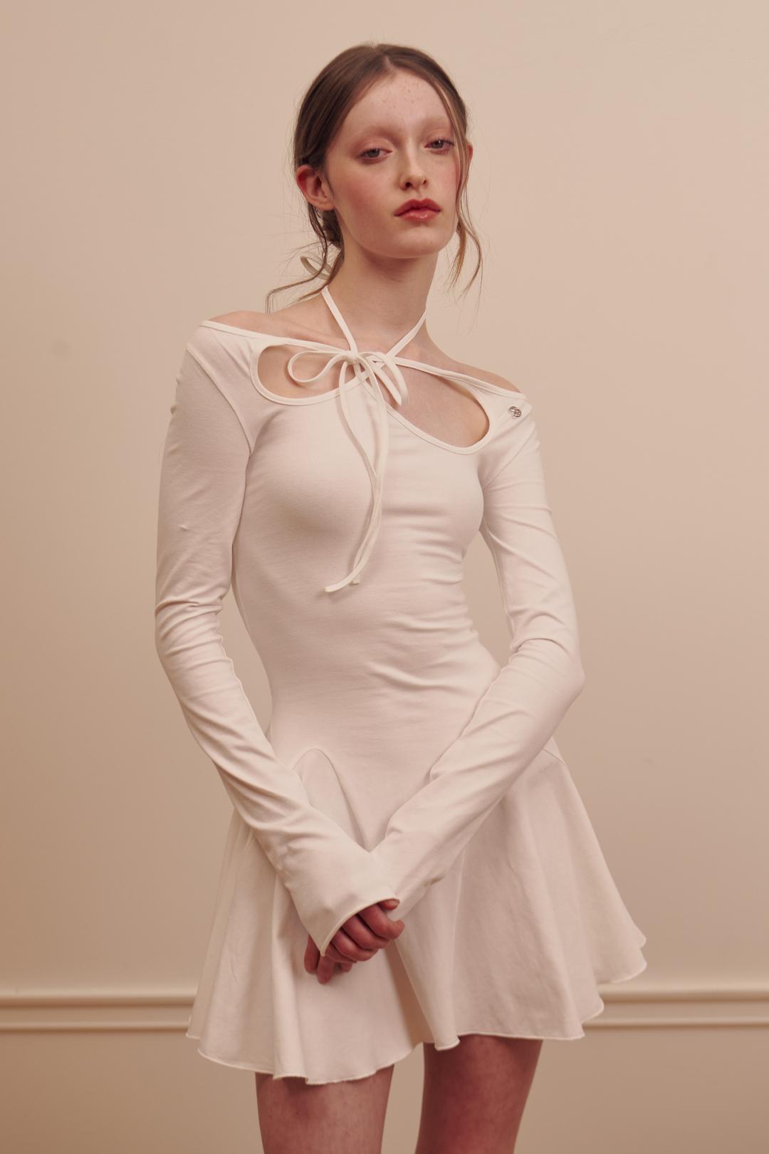 ORCHID DRESS white