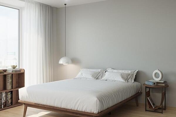 헤이즐 무헤드 평상형 퀸 침대 프레임(Q)