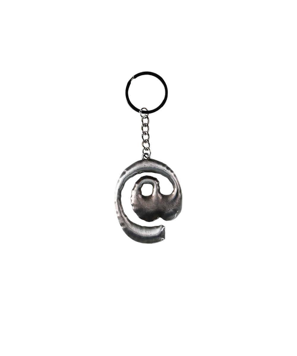 At symbol logo keyring