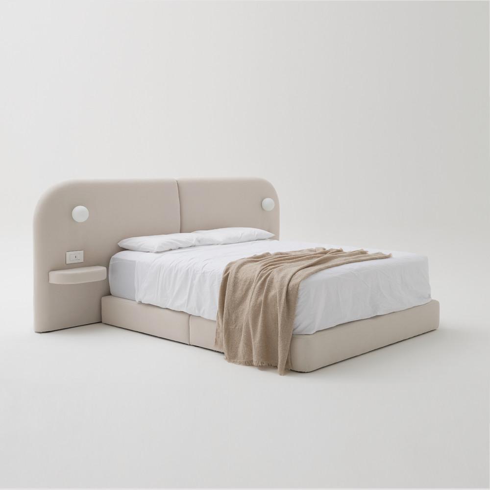 [슬립디노] 플러피 라이팅 패브릭 침대 (1800 LK, EK)