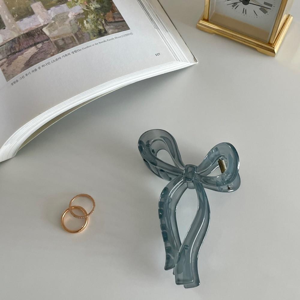 오월Pick 프렌치무드 리본 집게핀 3color