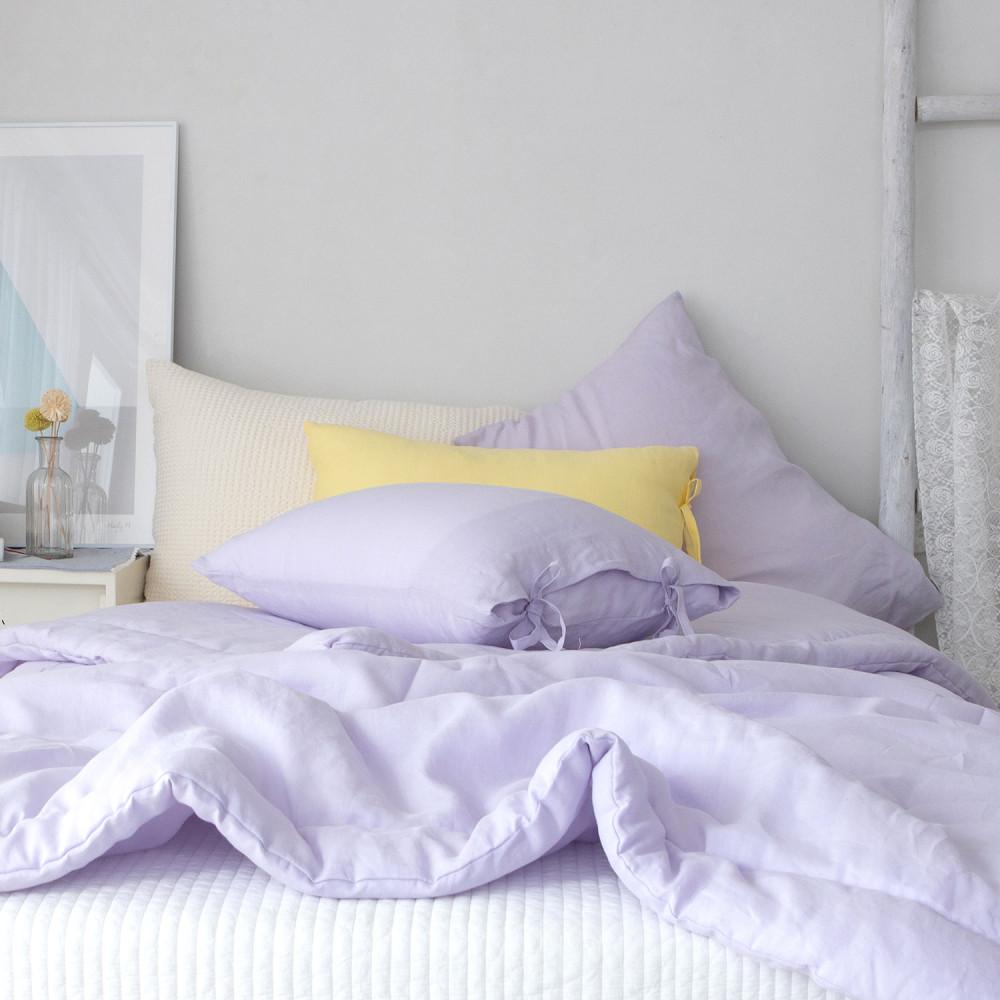 소프트 워싱린넨 차렵베딩/라벤더/싱글 : 코지코튼