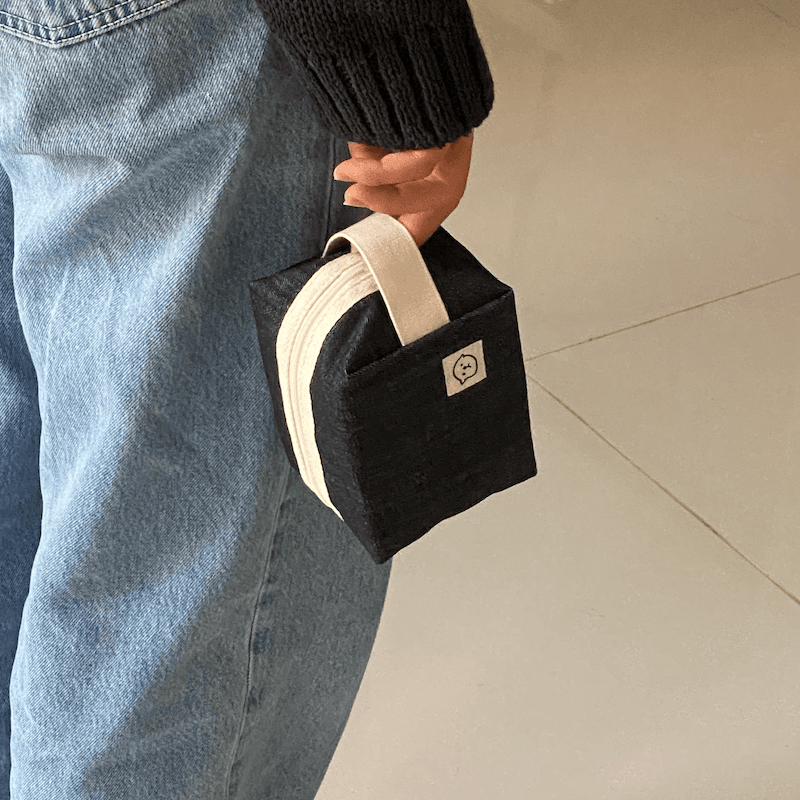 해달상점 여행 화장품 파우치 (Denim, L size)