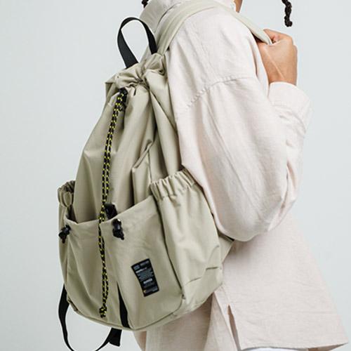 baisic string backpack(beige)