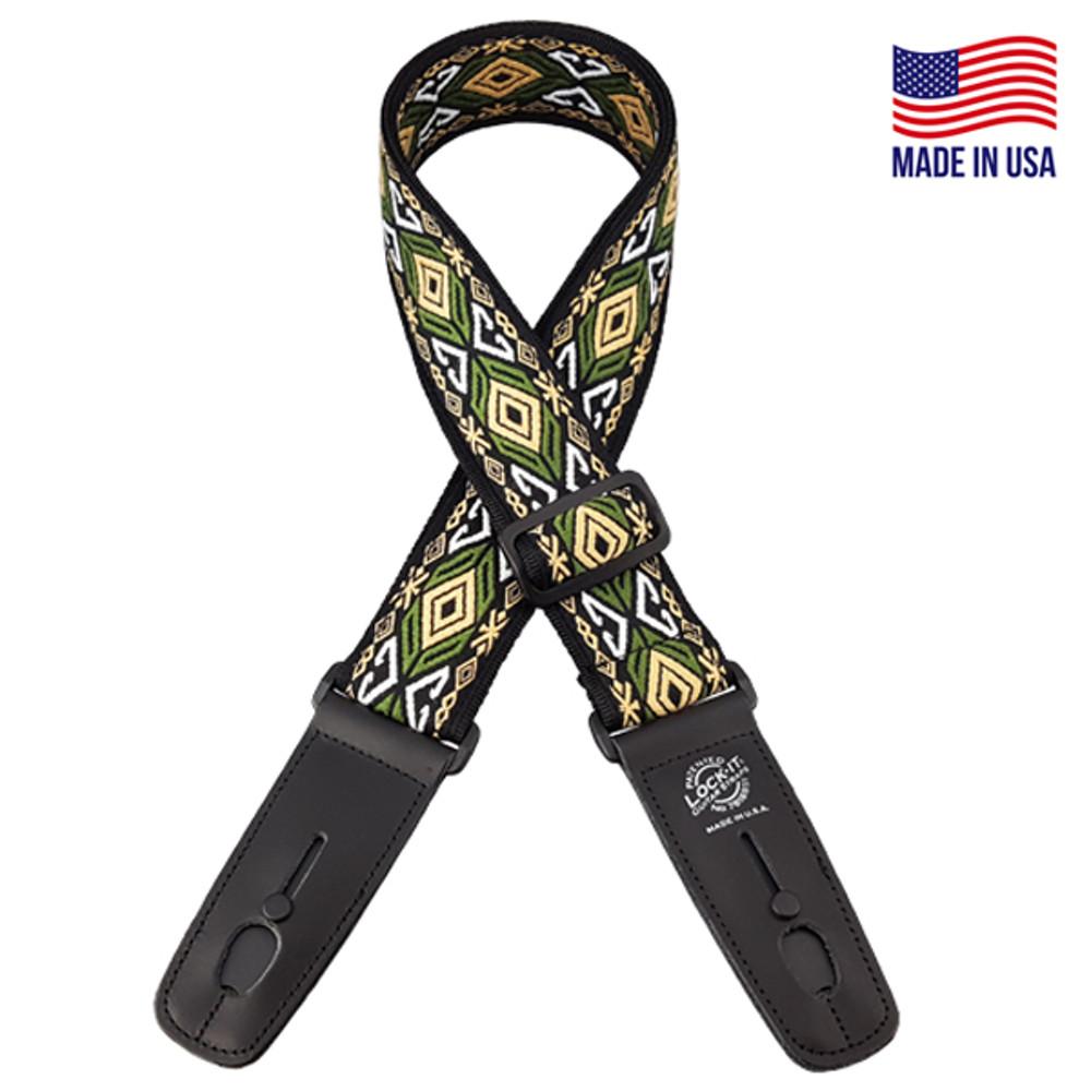 락잇 RETRO VINTAGE 스트랩 락 기타 멜빵 LIS-071-EI