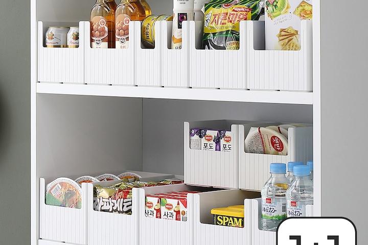 1+1 틈튼이 팬트리 수납 정리 바구니