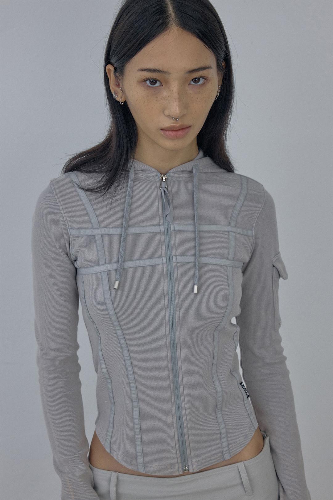 Washed Bondage Hoodie Washed Gray
