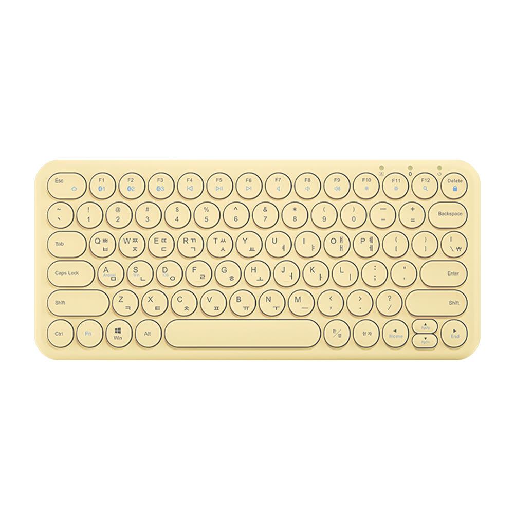 아이노트 X-KEY 38BT 애플 아이패드 블루투스 무선 키보드 버터옐로우