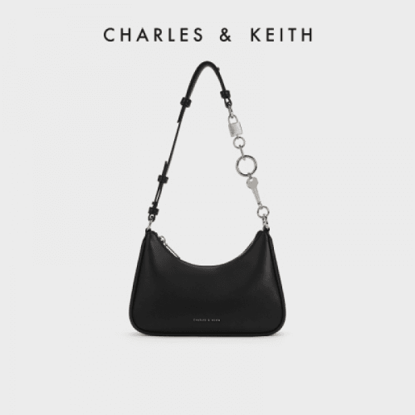 찰스앤키스 록 키 체인 핸들 트라페즈 백 CK2-20271269