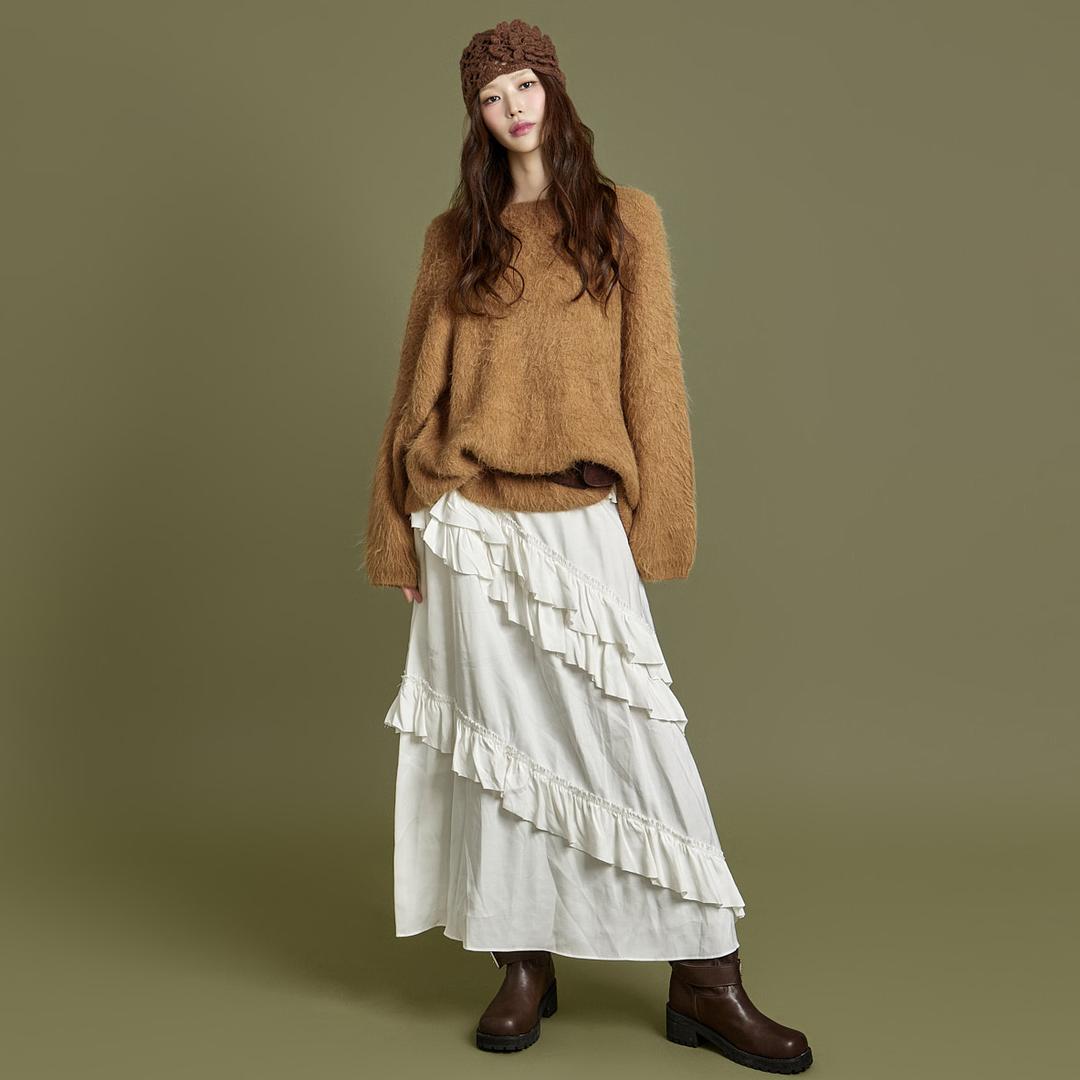 D5381 언발 프릴 원피스