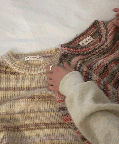 ♡NEW 10%할인♡ (unusually) sugar knit (2color)