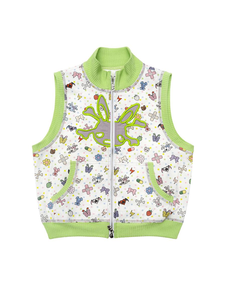 STICKER VEST - GREEN / S