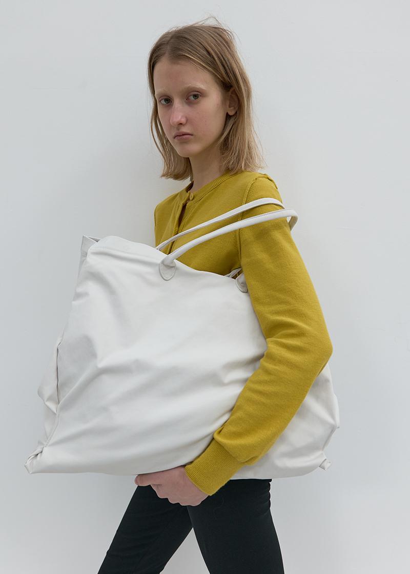 CLASSIC FABRIC BIG BAG IN DOVE