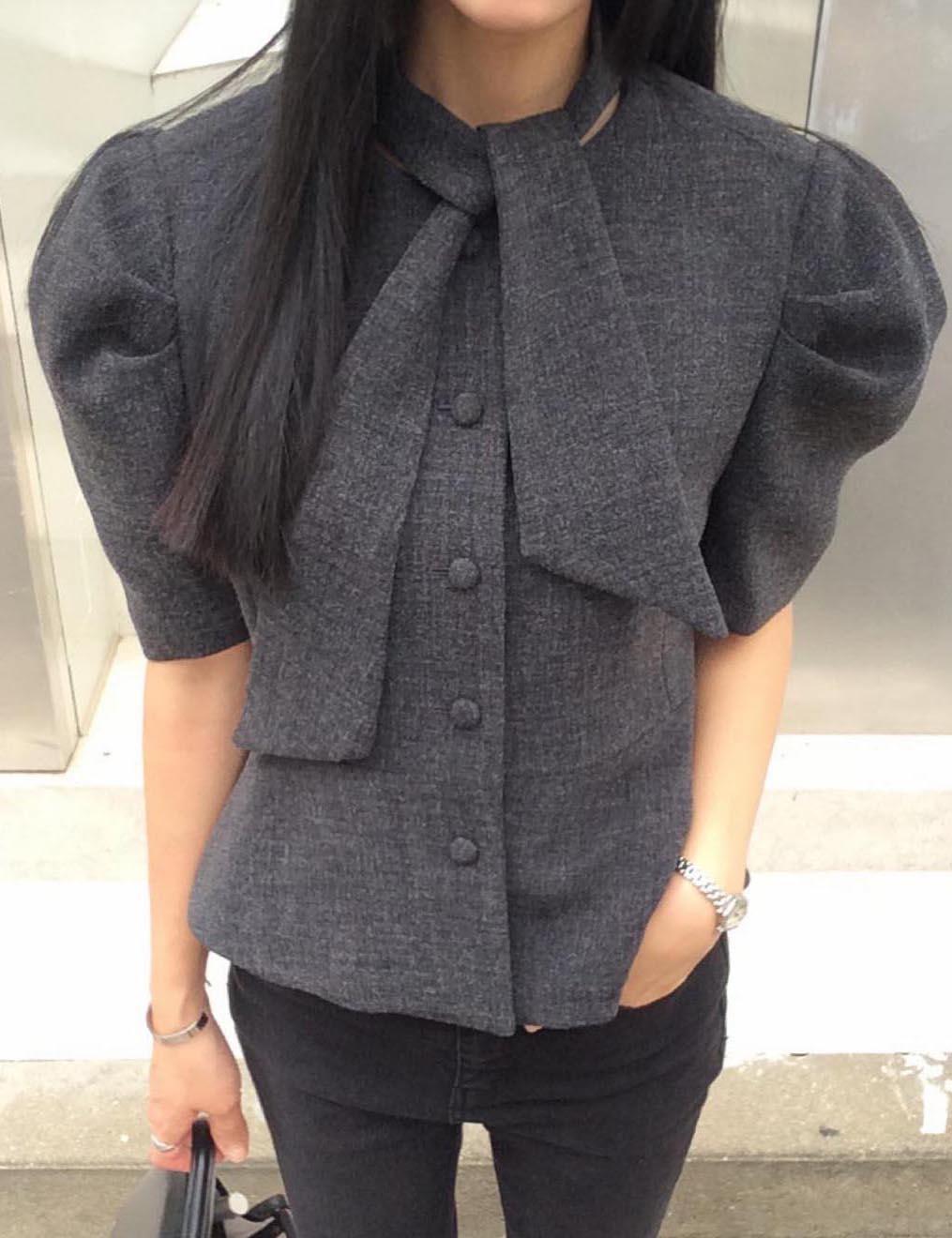 [차콜당일] ARTE PUFF TIE JK (2col)