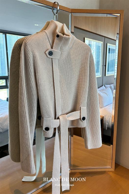 (수입)바롬 울 니트 집업(울100%)