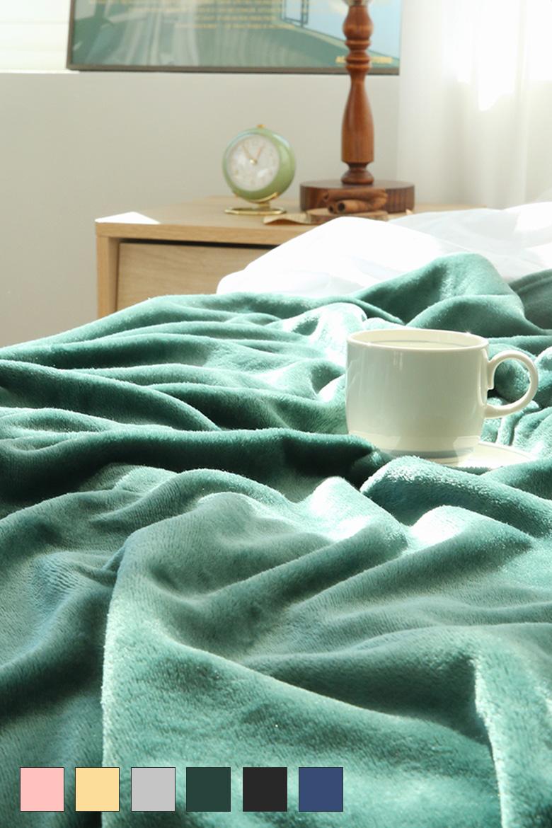 (복수구매할인)베이직 고밀도 극세사 담요 블랭킷 - 6컬러 (소형/대형/특대형/케이프)