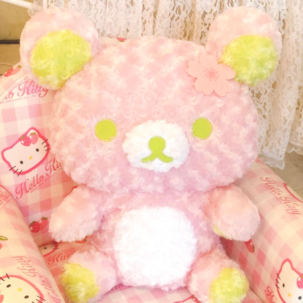 리락쿠마 벚꽃말차 로즈보아 인형 XL