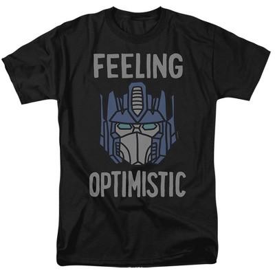 Transformers The Optomistic Prime Adult T Shirt, Black, Medium