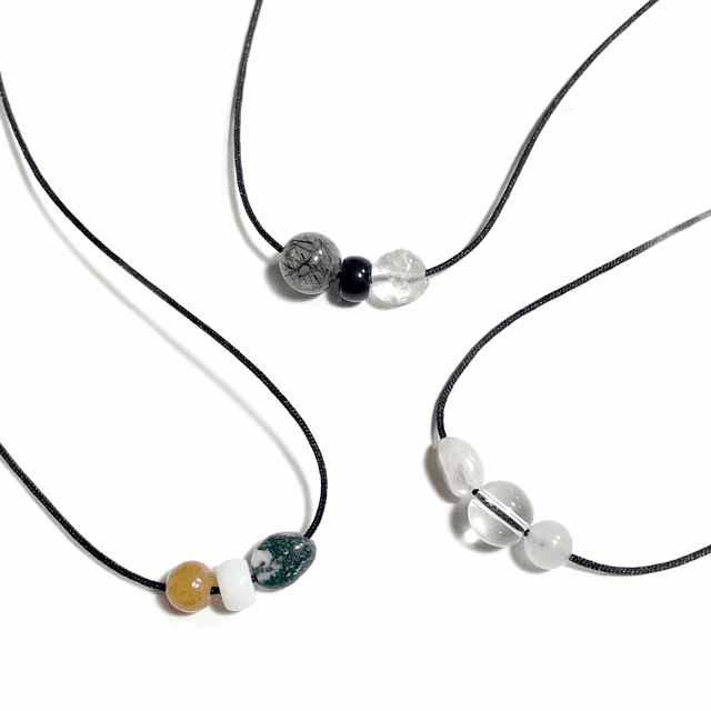 [제작] 1+1 mix원석목걸이 10color