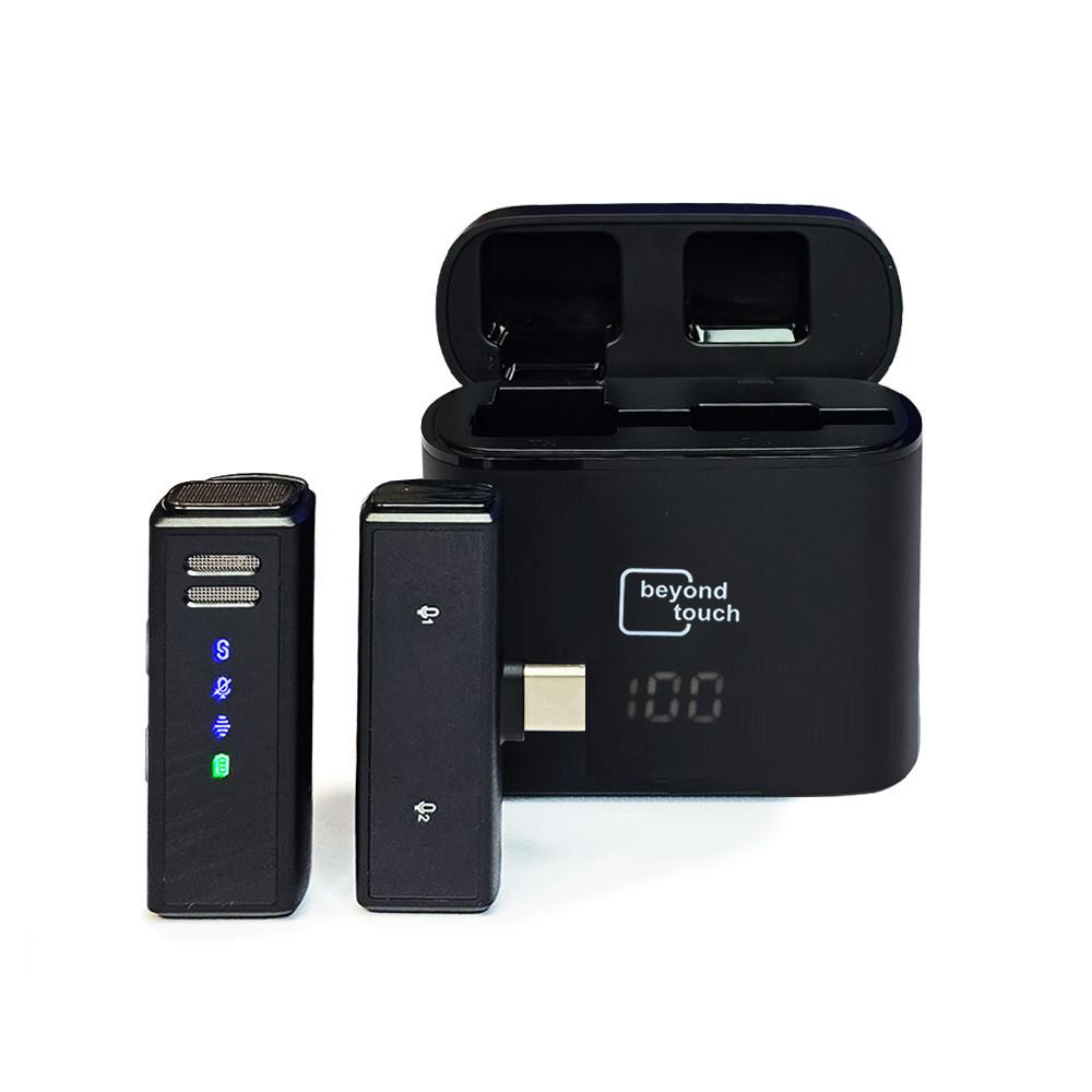 비욘드터치 에어마이크프로 무선 핀마이크 블루투스 유튜브 스마트폰 아이폰 싱글 USB-C