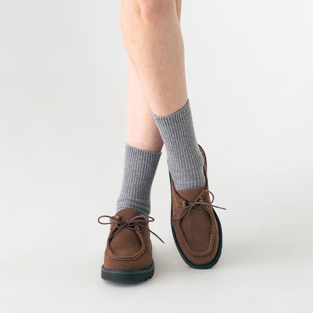 라운드 토 스티치 청키 로퍼 412239004/412315007 (3cm/2type)