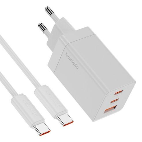 Toocki 67W PPS PD.3.0 c타입 3포트 멀티 초고속 충전기 어댑터 CtoC타입 100w 초고속 충전케이블 - 충전기 | 쿠팡