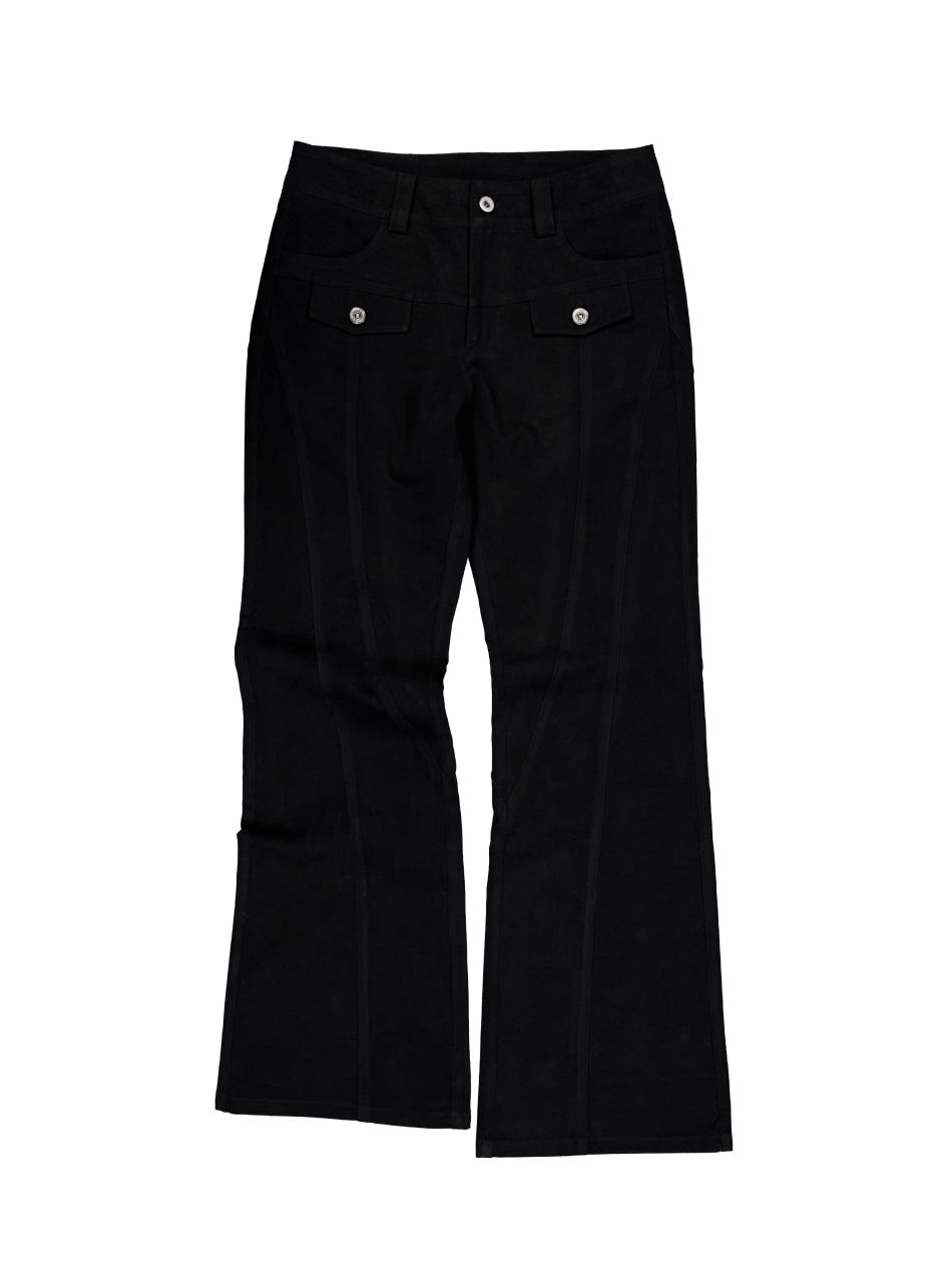 LINE  BOOTCUT PANTS / BALCK
