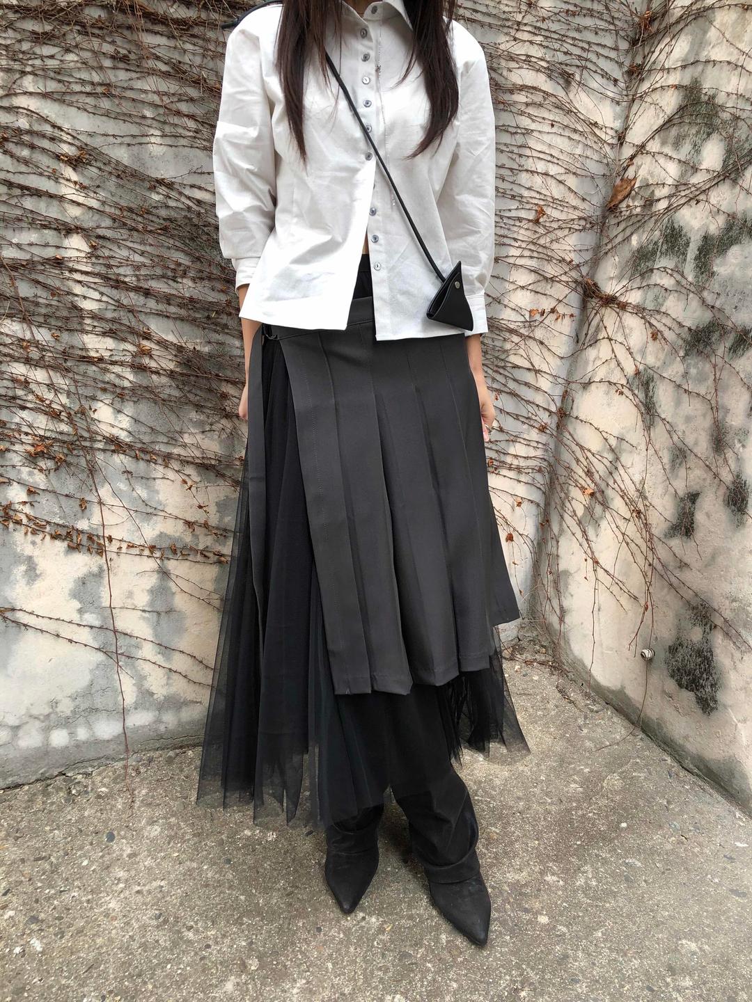 maison button shirt - ivory