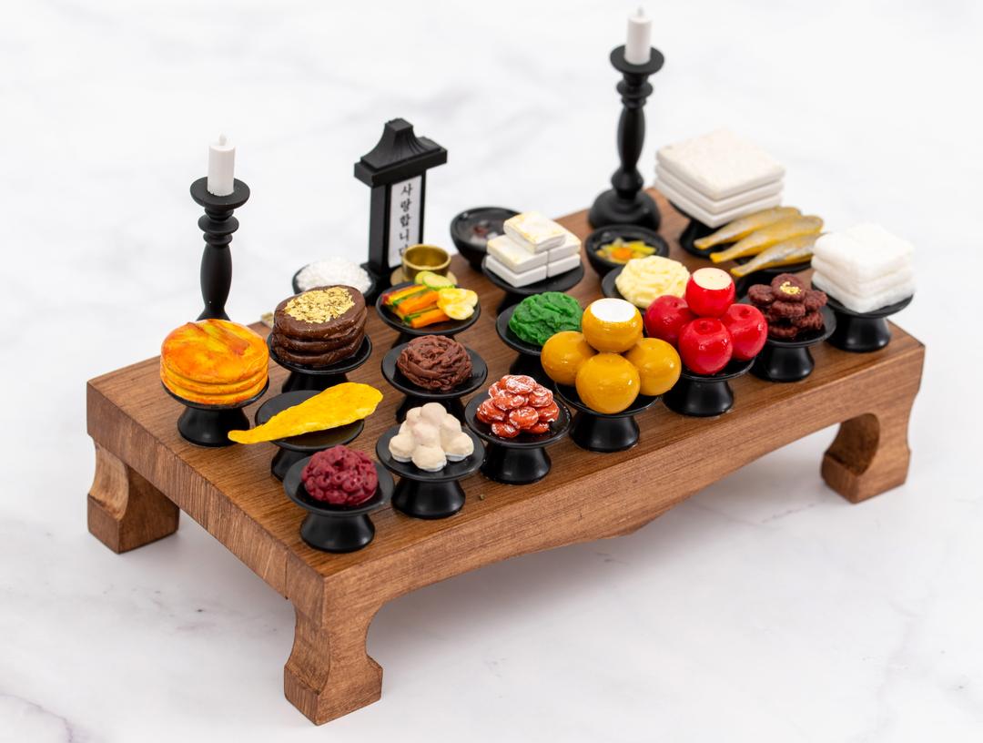 납골당꾸미기 고급1인 큰제사상 상차림 봉안당 추모관 수공예 (막걸리서비스드립니다)