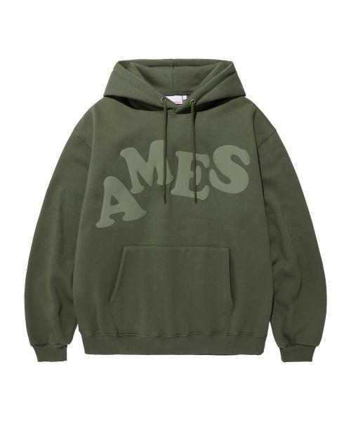 아메스 월드와이드(AMES-WORLDWIDE)  BIG TYPO HOODIE KHAKI(AM2EFUM400A) - 사이즈 & 후기 | 무신사