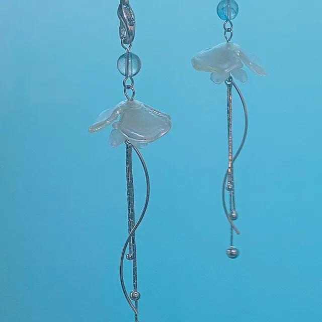 Y2K 딥씨 젤리피쉬 핸드폰줄 해파리 키링