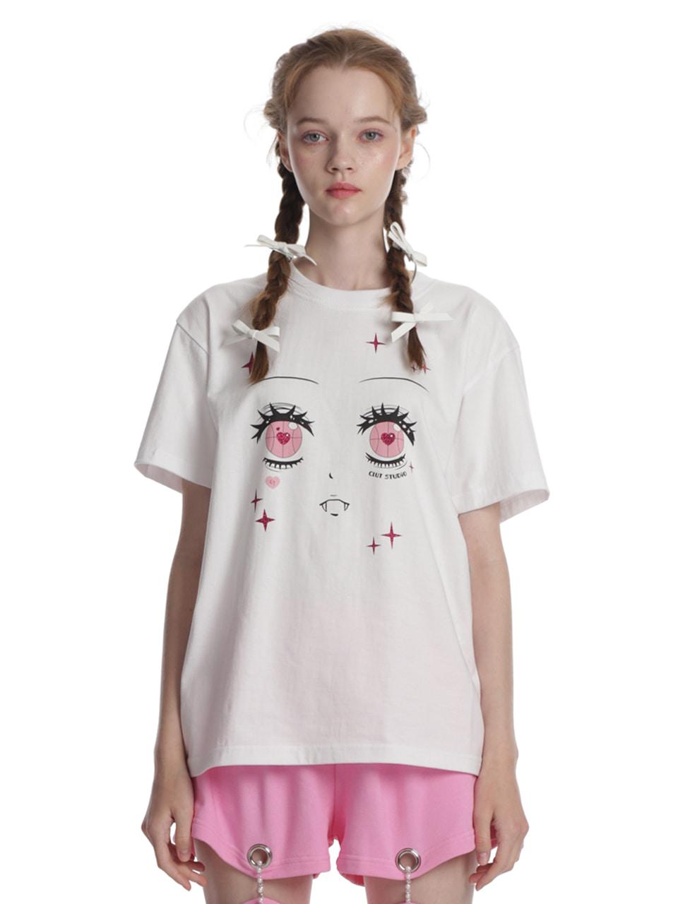 [셀럽착용] 0 1 big eyes t-shirt (ver.2)