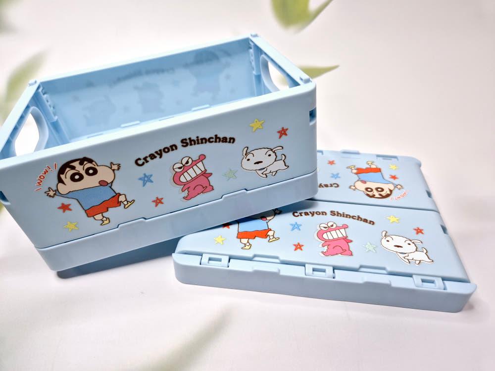 짱구 블루 폴딩박스 접이식 수납박스 수납함 정리함