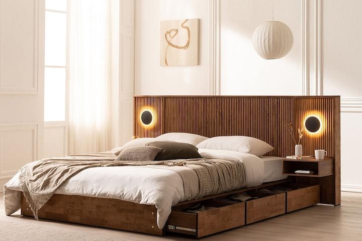 그라치아 템바보드 원목 호텔형 수납침대(매트제외) SS Q