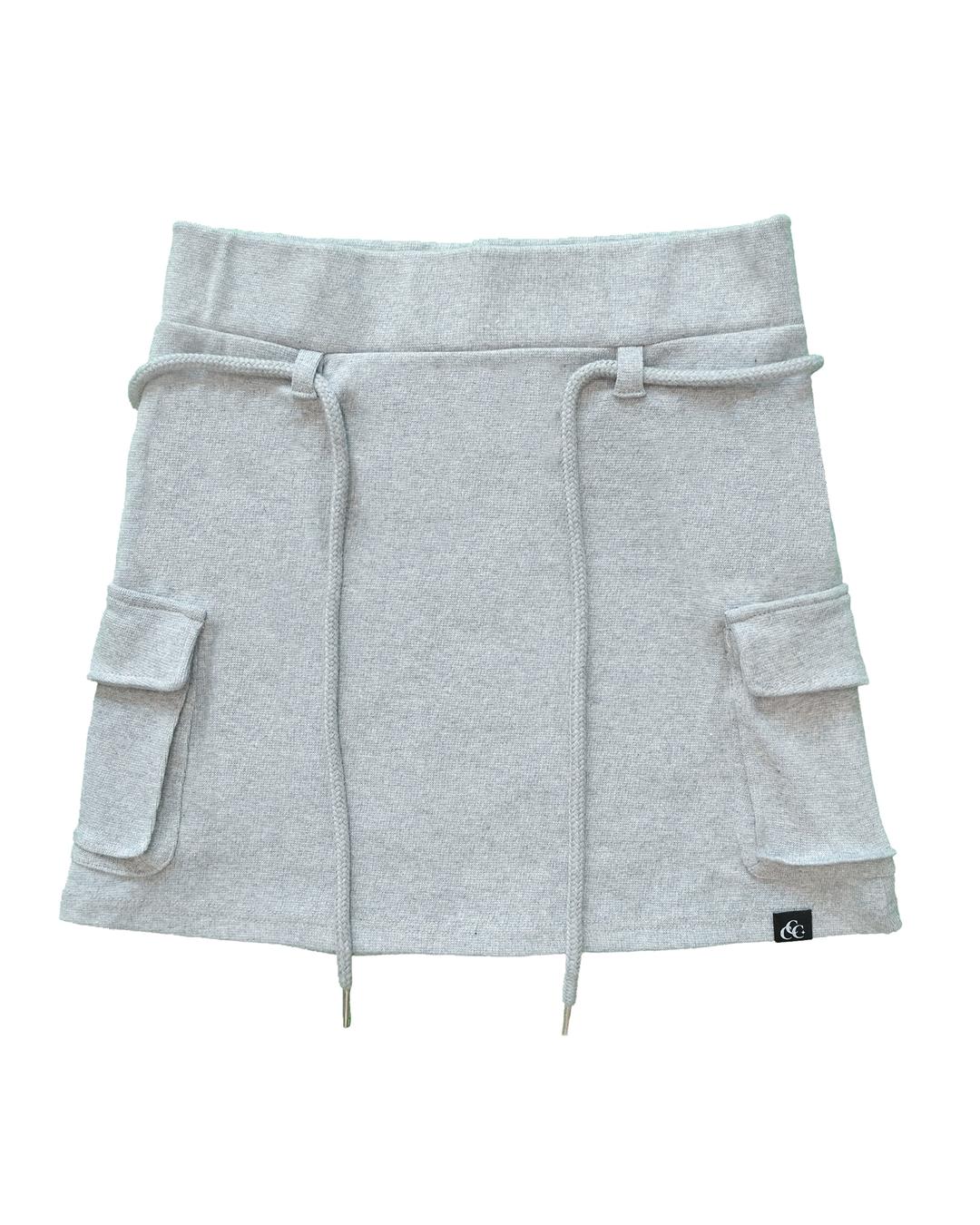 SLOUCHY MINISKIRT ( GREY )