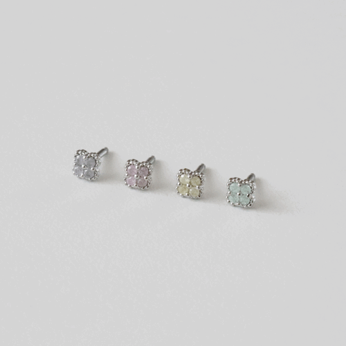 파스텔 클로버 피어싱 / 4 color