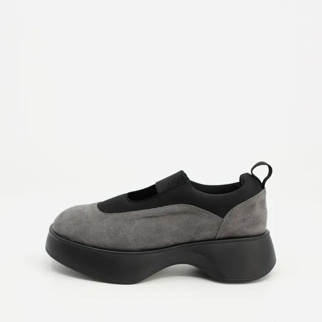 GRAY PLATFORM BAND SNEAKERS