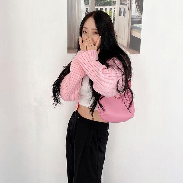 (3color)컬러풀 트렌디 볼레로가디건