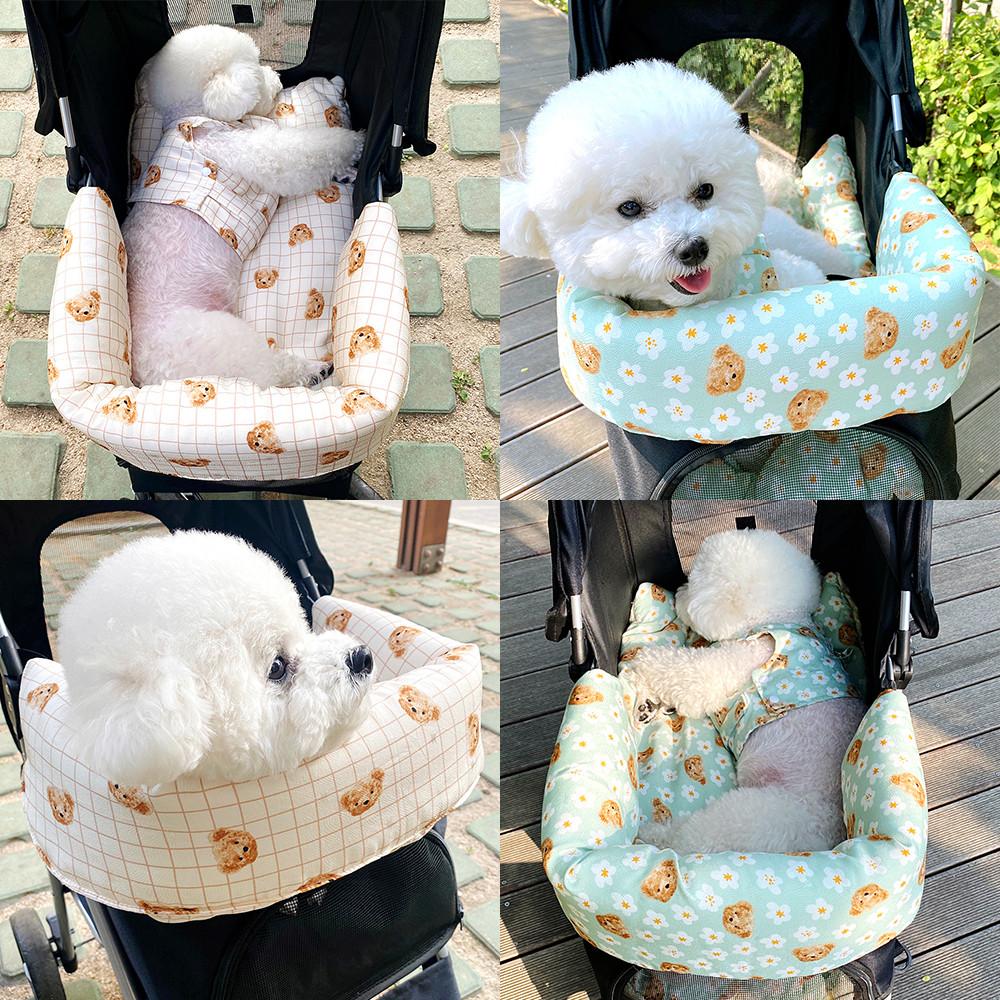 강아지 고양이 여름 인견 유모차 보냉백 가드핏 범퍼가드 방석