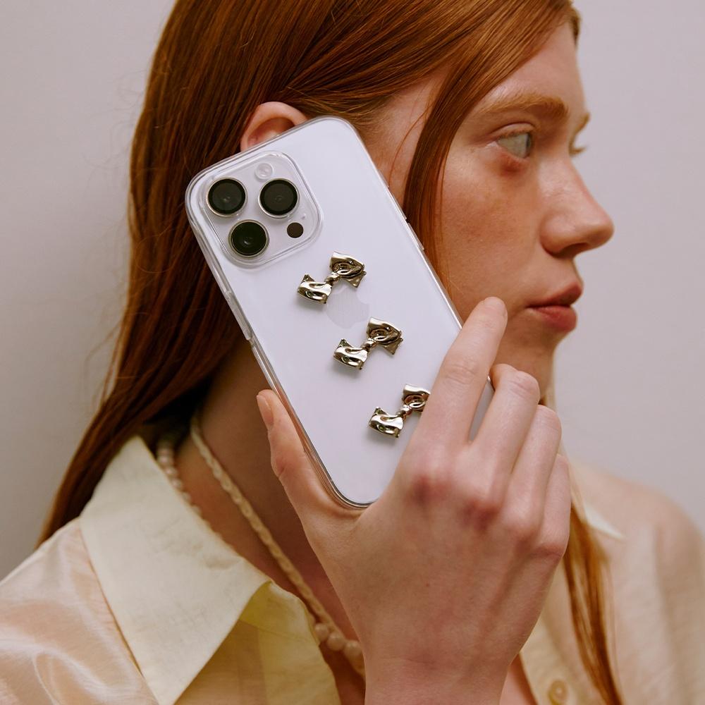 Metal Pleated Ribbon Phone Case