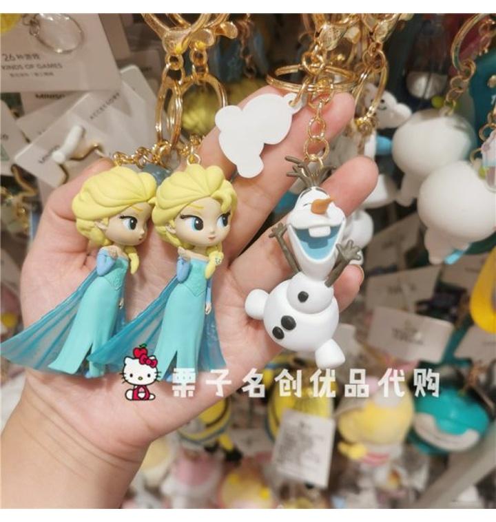 [티몬] 미니소 디즈니 겨울왕국 엘사 올라프 키체인 스티커 펜던트 키링 열쇠고리