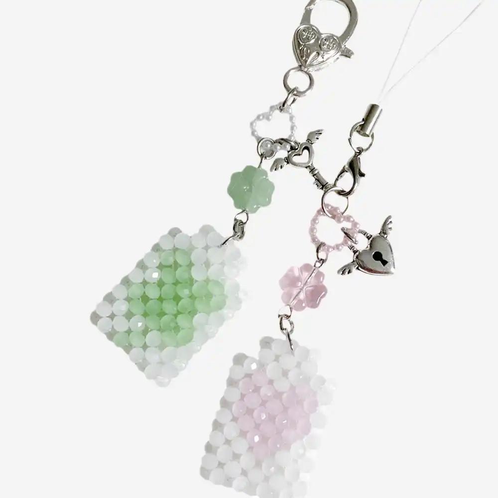 🍀행운부적🩷사랑부적 오마모리 비즈 키링