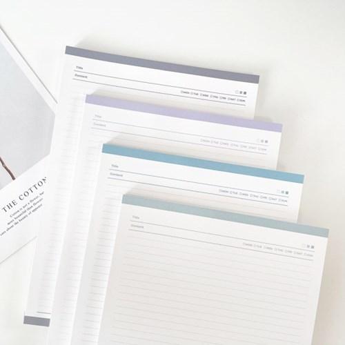 라인, B5 노트패드