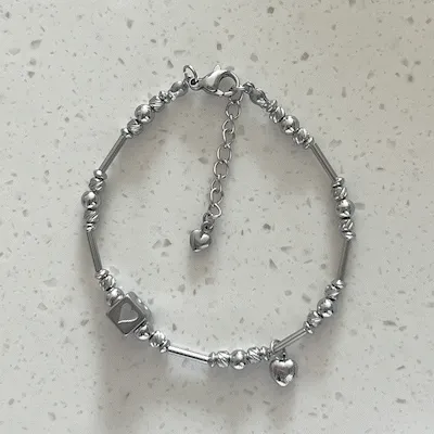 HEART BOX BRACELET 하트 박스 써지컬 스틸 팔찌