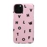 iPhone hard case _ logo pattern case (light pink)