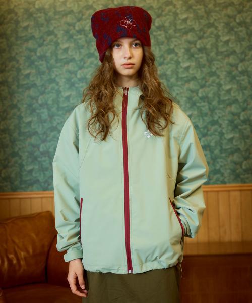 WAVE HOODED JACKET / light khaki