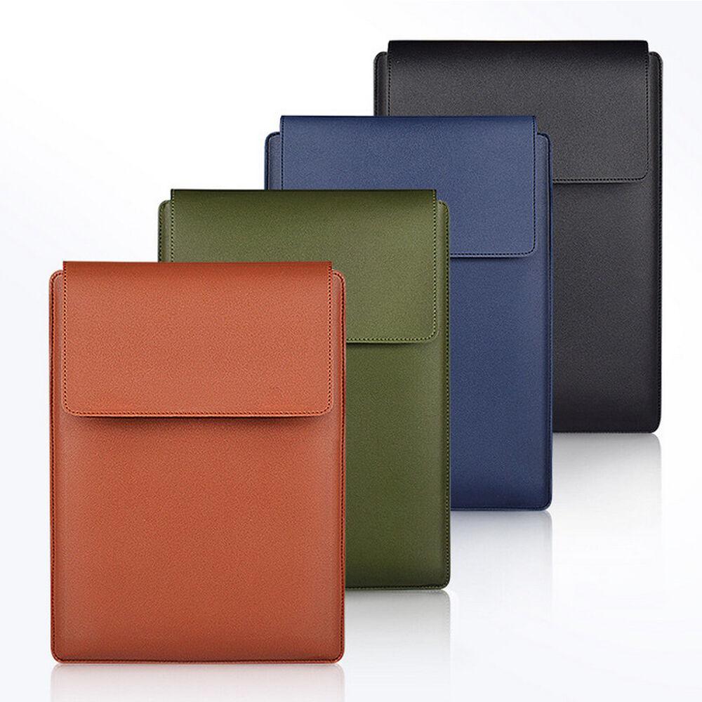 클래식 레더 노트북 태블릿 파우치 거치대