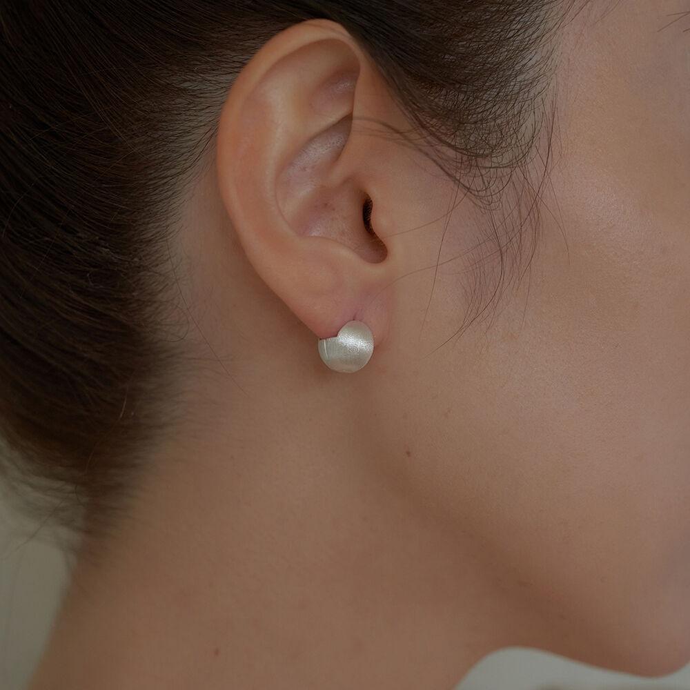 sand texture earring(10mm)